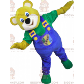Björn i overall BIGGYMONKEY™ maskotdräkt - BiggyMonkey maskot