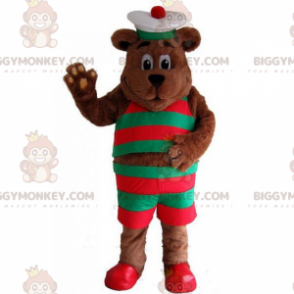 Bear BIGGYMONKEY™ Mascot Costume In Sailor Outfit - Bear mascot - BIGGYMONKEY_017322 - BiggyMonkey.com