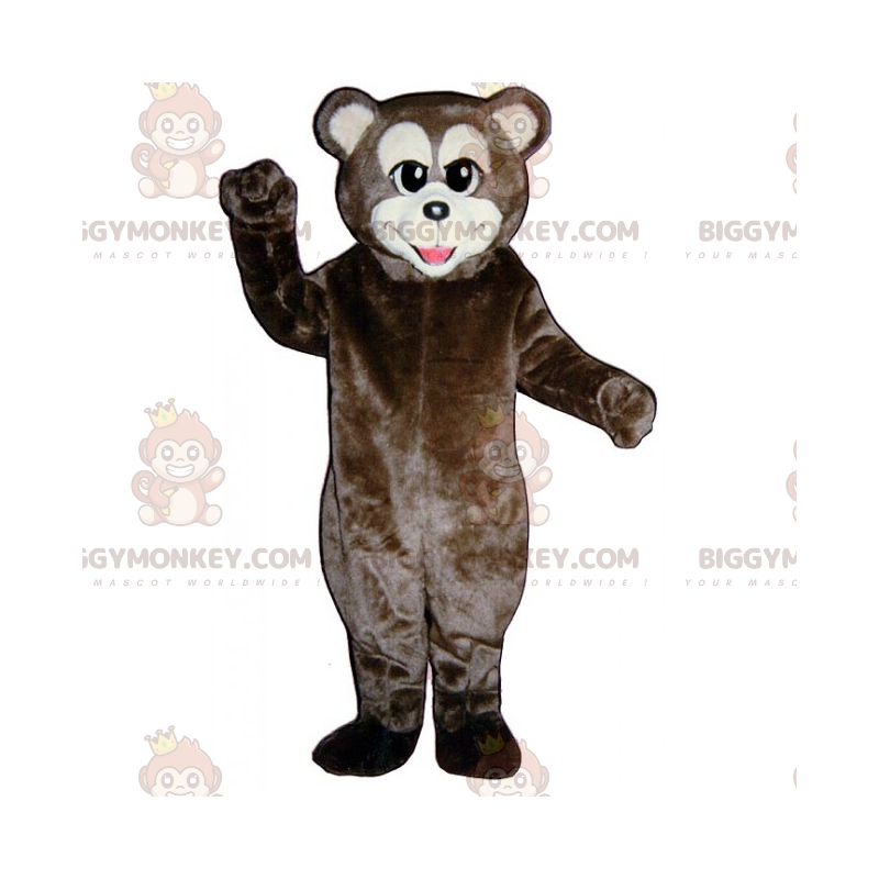 Costume de mascotte BIGGYMONKEY™ d'ours marron avec le museau Costume de mascotte BIGGYMONKEY™ d'ours marron avec le museau