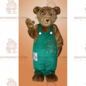 BIGGYMONKEY™ brunbjørnmaskotkostyme med kjeledress - Bjørn maskot - BIGGYMONKEY_017328 - BiggyMonkey.com
