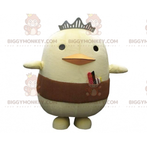 Big Yellow Chick BIGGYMONKEY™ Mascot Costume with Crown and