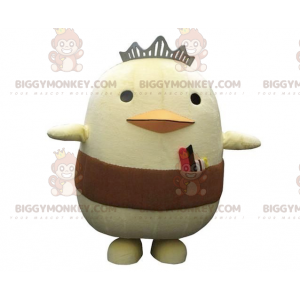  Costume da mascotte Big Yellow Chick BIGGYMONKEY™ con corona e fascia - Polli mascotte - Galli - Polli - BiggyMonkey.com