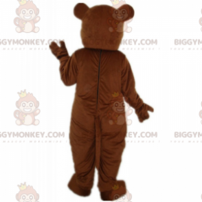 Disfraz de mascota BIGGYMONKEY™ de vientre claro de oso pardo - Mascota oso - BIGGYMONKEY_017330 - BiggyMonkey.com