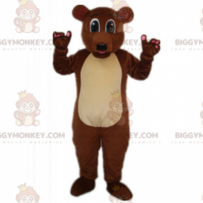 Brown Bear Light Belly BIGGYMONKEY™ Maskottchen-Kostüm - Bärenmaskottchen - BIGGYMONKEY_017330 - BiggyMonkey.com