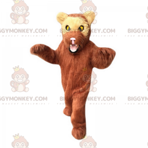 Κοστούμι μασκότ Brown Bear Yellow Eyes BIGGYMONKEY™ - Μασκότ αρκούδας - BIGGYMONKEY_017332 - BiggyMonkey.com