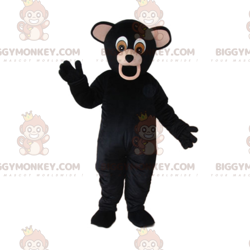 Big Eared Black Bear BIGGYMONKEY™ maskotkostume -