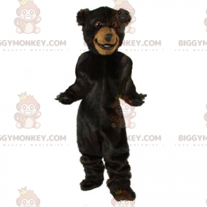 Fantasia de mascote de urso preto sorridente BIGGYMONKEY™ –