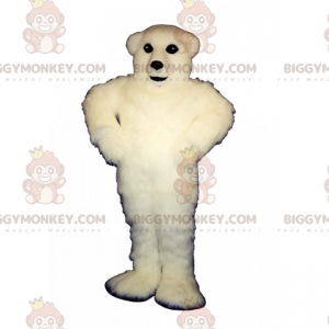 Fantasia de mascote de urso polar de cabelo branco BIGGYMONKEY™