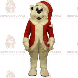 Costume da mascotte dell'orso polare BIGGYMONKEY™ in costume da