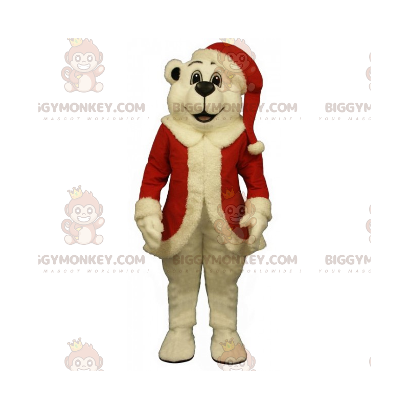 Kostium maskotki niedźwiedzia polarnego BIGGYMONKEY™ w stroju Kostium maskotki niedźwiedzia polarnego BIGGYMONKEY™ w stroju