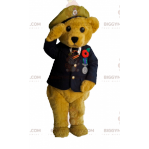 BIGGYMONKEY™ Old Soldier Cub Maskotdräkt - Bärmaskot - BIGGYMONKEY_017352 - BiggyMonkey.com