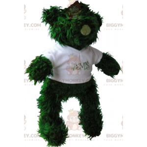 BIGGYMONKEY™ Disfraz de mascota de osito verde con camiseta -