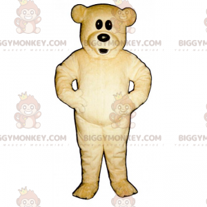 Kostium maskotka beżowy niedźwiedź BIGGYMONKEY™ Big Eyes -