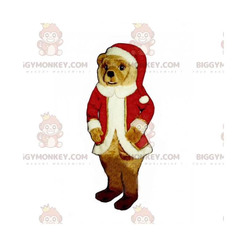 BIGGYMONKEY™ julemandsbjørnebjørnemaskotkostume - BIGGYMONKEY™ julemandsbjørnebjørnemaskotkostume -