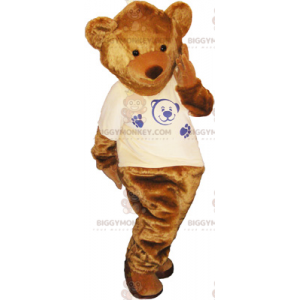 Στολή μασκότ BIGGYMONKEY™ Brown Bear Cub με μπλουζάκι - Μασκότ αρκούδας - BIGGYMONKEY_017400 - BiggyMonkey.com