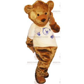 Στολή μασκότ BIGGYMONKEY™ Brown Bear Cub με μπλουζάκι - Μασκότ αρκούδας - BIGGYMONKEY_017400 - BiggyMonkey.com