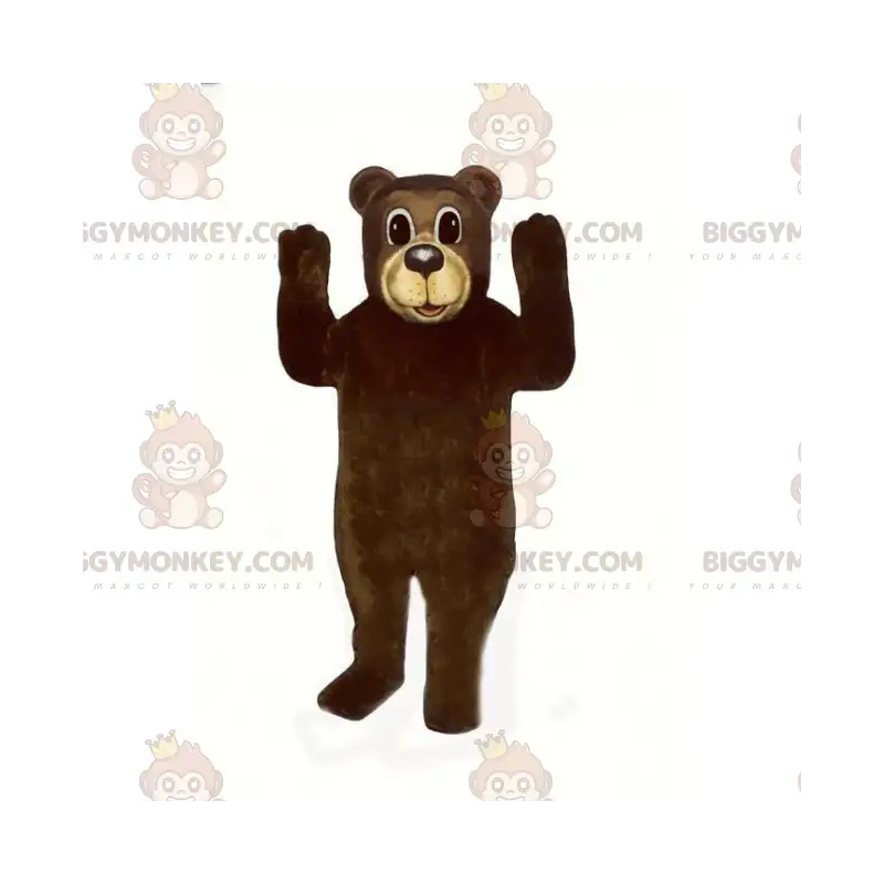 BIGGYMONKEY™ Maskotdräkt Brun gröngöling och beige näsa - BIGGYMONKEY™ Maskotdräkt Brun gröngöling och beige näsa -