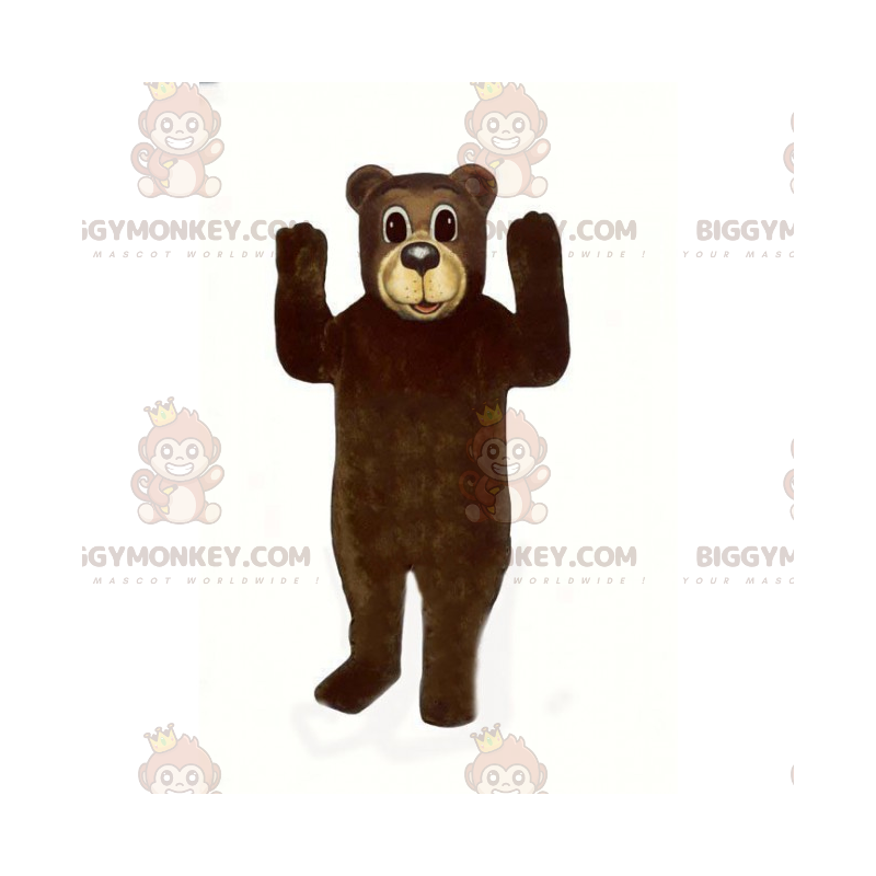 Kostium maskotki BIGGYMONKEY™ Brązowy szczeniak i beżowy nos - Maskotka niedźwiedź - BIGGYMONKEY_017401 - BiggyMonkey.com