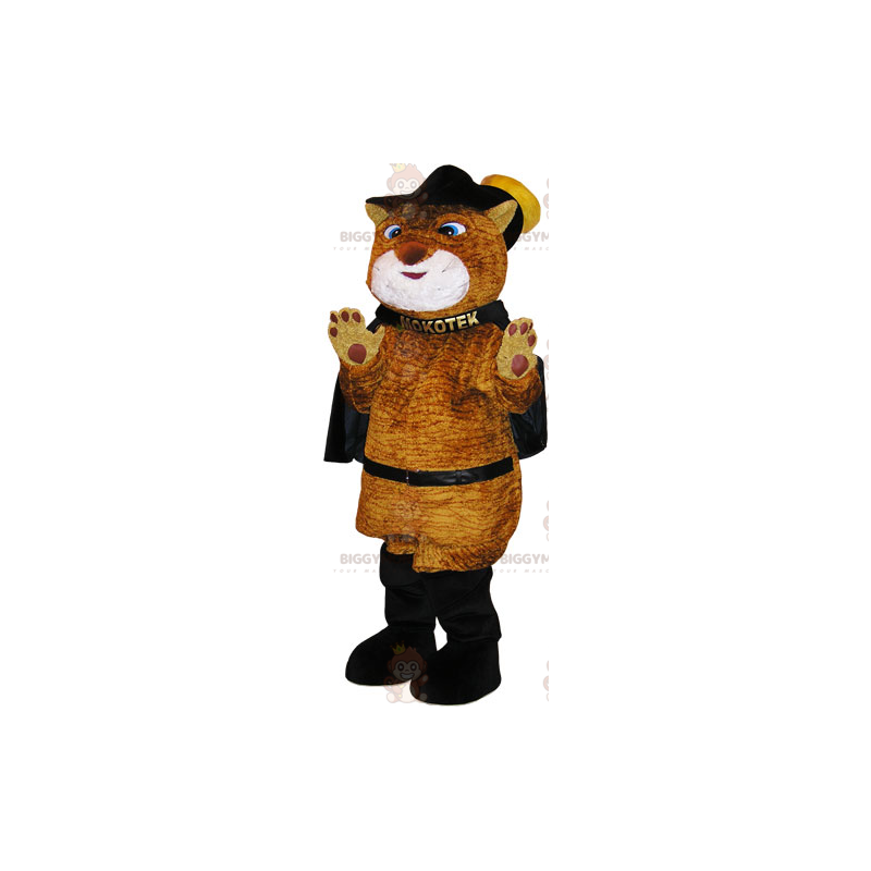 BIGGYMONKEY™ Puss in Boots Maskotkostume med kappe - Kattemasker - BIGGYMONKEY_017413 - BiggyMonkey.com