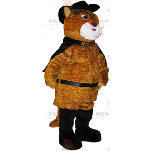 Στολή μασκότ BIGGYMONKEY™ Puss in Boots με Κάπα -