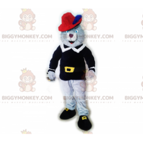 Grå pus i støvler BIGGYMONKEY™ maskotkostume - Kattemasker - BIGGYMONKEY_017414 - BiggyMonkey.com