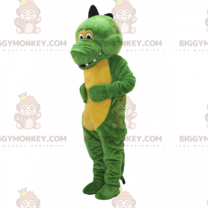 Costume de mascotte BIGGYMONKEY™ d'un adorable dinosaure vert