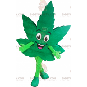 BIGGYMONKEY™ Cannabis Bladmaskot kostume - Biggymonkey.com