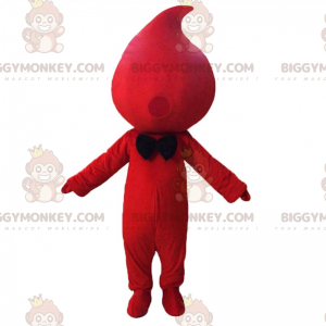 BIGGYMONKEY™ Blutstropfen-Maskottchen-Kostüm mit Fliege -
