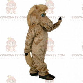 BIGGYMONKEY™ μεγάλη στολή μασκότ άλογο με μακριά χαίτη - Μασκότ αλόγων - BIGGYMONKEY_017448 - BiggyMonkey.com