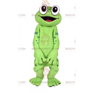 Kostým Big Eyes Smiling Frog Maskot BIGGYMONKEY™ - Žabí maskoti - BIGGYMONKEY_017451 - BiggyMonkey.com