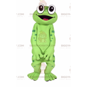 Στολή μασκότ βατράχου Big Eyes Smiling BIGGYMONKEY™ -