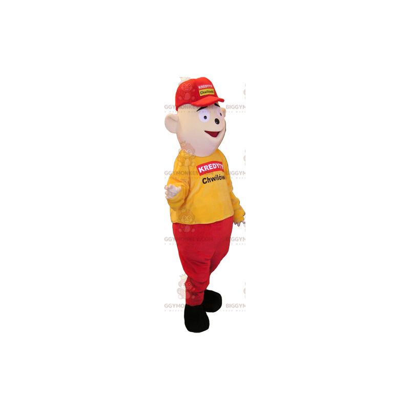 Herre BIGGYMONKEY™ maskotkostume med kasket - Biggymonkey.com