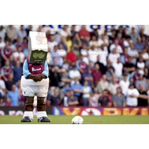 Kostým s maskotem BIGGYMONKEY™ Šedý sportovní robot se