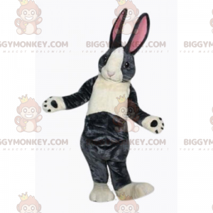 BIGGYMONKEY™ Kaninchen-Maskottchen-Kostüm mit langen Ohren -