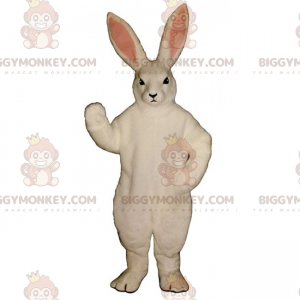 Fantasia de mascote de coelho branco BIGGYMONKEY™ –