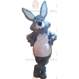 BIGGYMONKEY™ Grå kaninmaskotdräkt - BiggyMonkey maskot