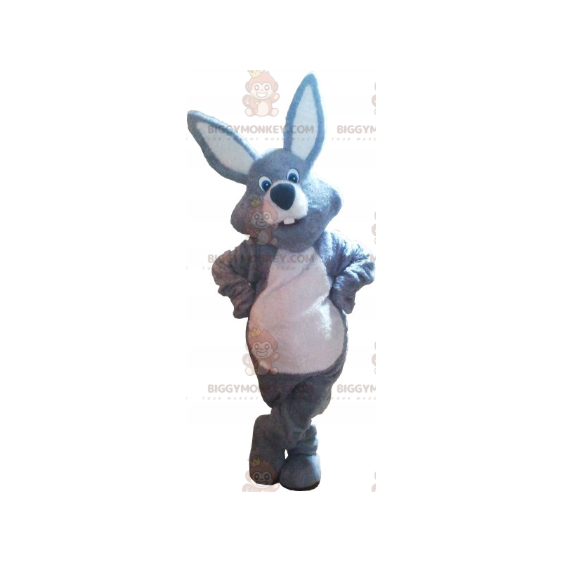 Costume de mascotte BIGGYMONKEY™ lapin gris - Biggymonkey.com Costume de mascotte BIGGYMONKEY™ lapin gris - Biggymonkey.com