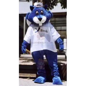 Blauer Biber BIGGYMONKEY™ Maskottchenkostüm - Biggymonkey.com