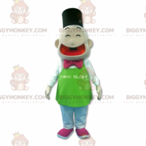 Japanischer Schneemann BIGGYMONKEY™ Maskottchen-Kostüm -