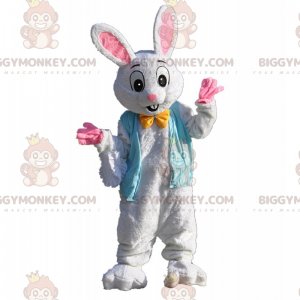 Kostým BIGGYMONKEY™ zajíček s růžovýma ušima jako maskot –
