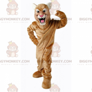 BIGGYMONKEY™ Arg lejoninna maskotdräkt - Lion maskot - BIGGYMONKEY_017478 - BiggyMonkey.com