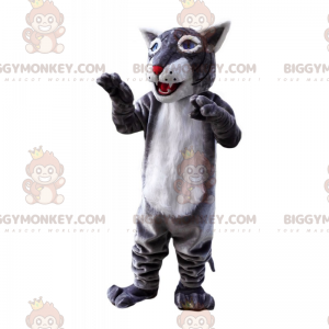 BIGGYMONKEY™ Blue Eyed Wolf maskottiasu - Susi-maskotit - BIGGYMONKEY_017479 - BiggyMonkey.com