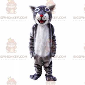 Disfraz de mascota de lobo de ojos azules BIGGYMONKEY™ -