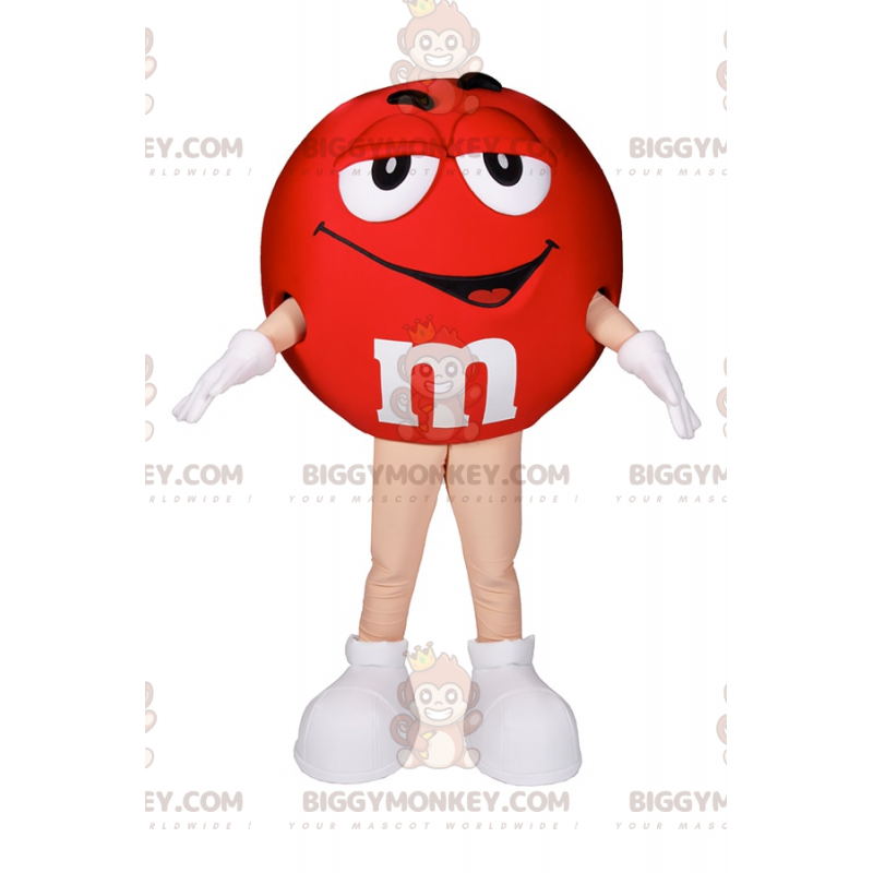 Czerwony kostium maskotki M&Ms BIGGYMONKEY™ - Biggymonkey.com