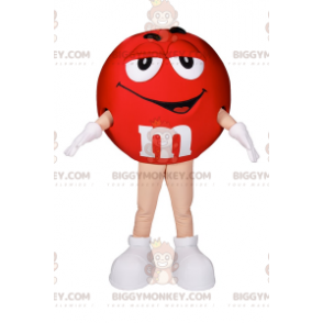 Costume de mascotte BIGGYMONKEY™ M&Ms Rouge - Biggymonkey.com
