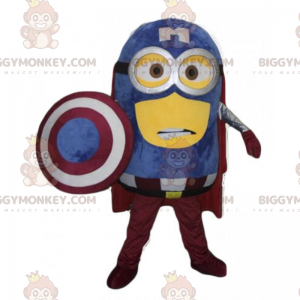 BIGGYMONKEY™ Costume da mascotte Minion - Capitan America -