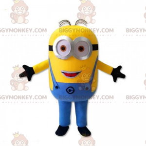 BIGGYMONKEY™ Minion-mascottekostuum - Dave (verlegen glimlach)
