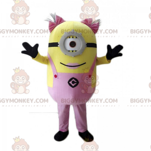 BIGGYMONKEY™ Minion Mascot Costume - Girl with Pigtails -