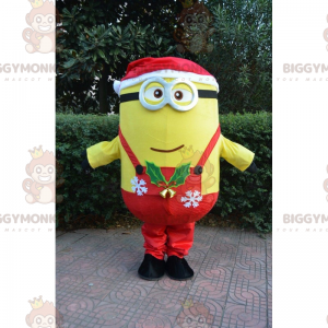 Kostium maskotki Minionka BIGGYMONKEY™ Świąteczny strój -