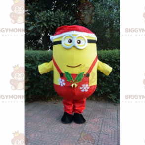 BIGGYMONKEY™ Minion-mascottekostuum Kerstoutfit - Mascottes beroemde mensen - BIGGYMONKEY_017496 - BiggyMonkey.com